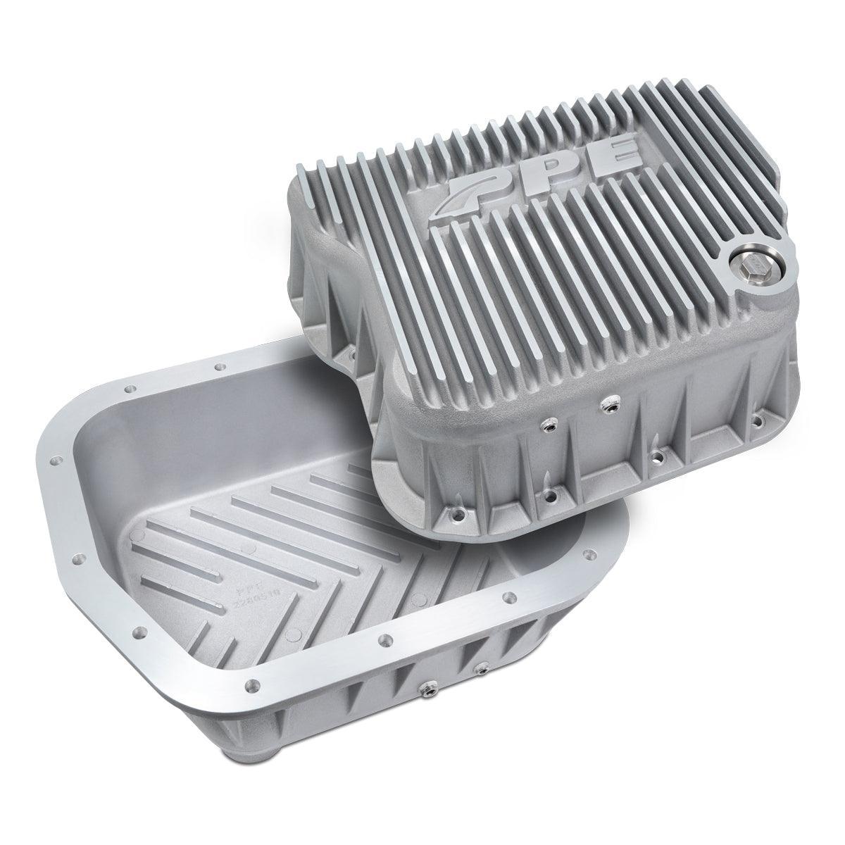 1990-2009 Cummins 5.9L/6.7L Heavy Duty Deep Aluminum Transmission Pan (228051020) - Pacific Performance Engineering