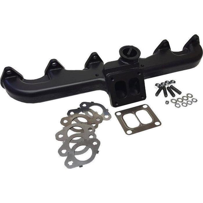 1994-1998 Cummins 5.9L Steed Speed Exhaust Manifold T4 Angled w/ Wastegate (T412VANGWG) - Steed Speed