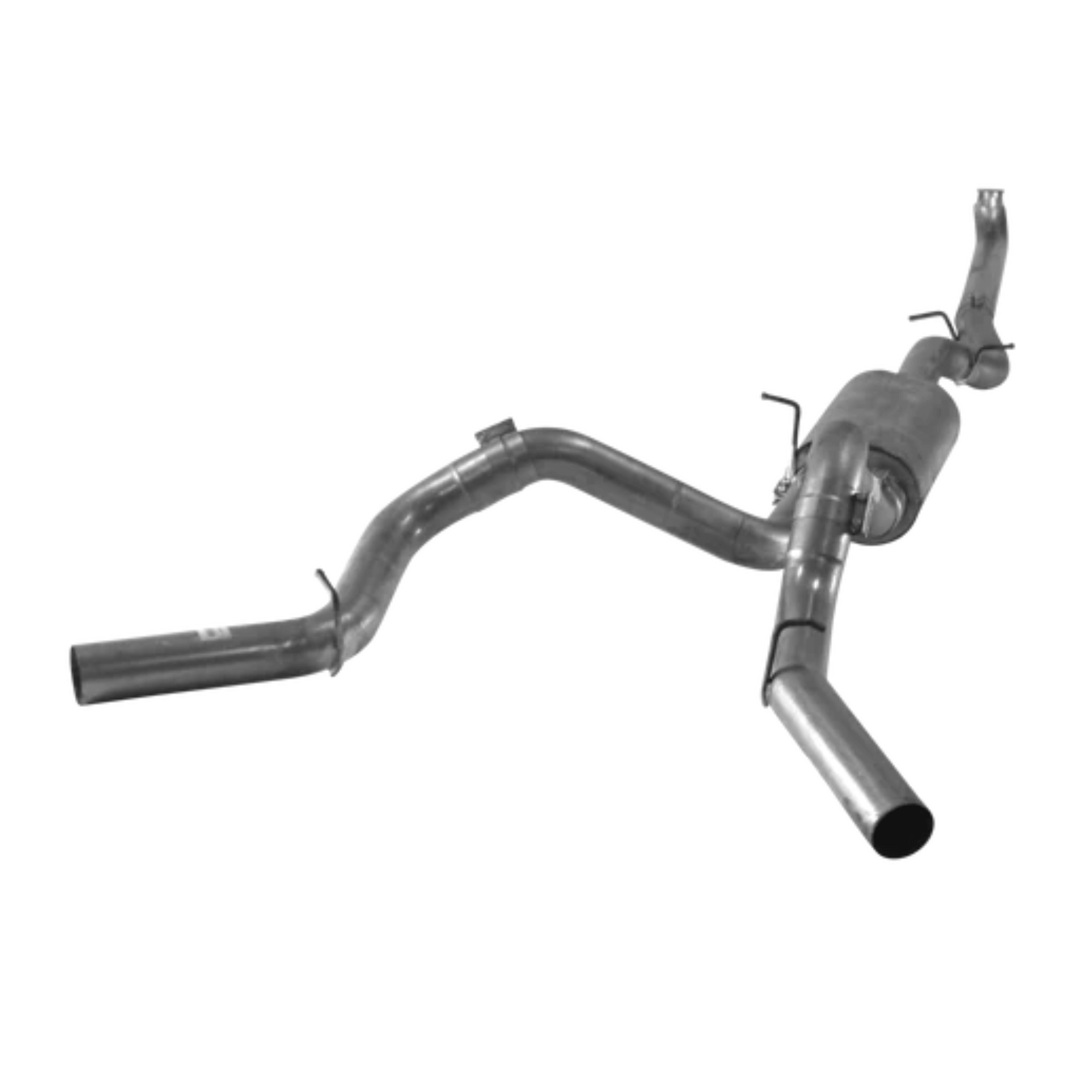 2001-2004.5 Duramax LB7 4" Downpipe Back Dual Exhaust w/ Muffler (431102) - Mel's Manufacturing