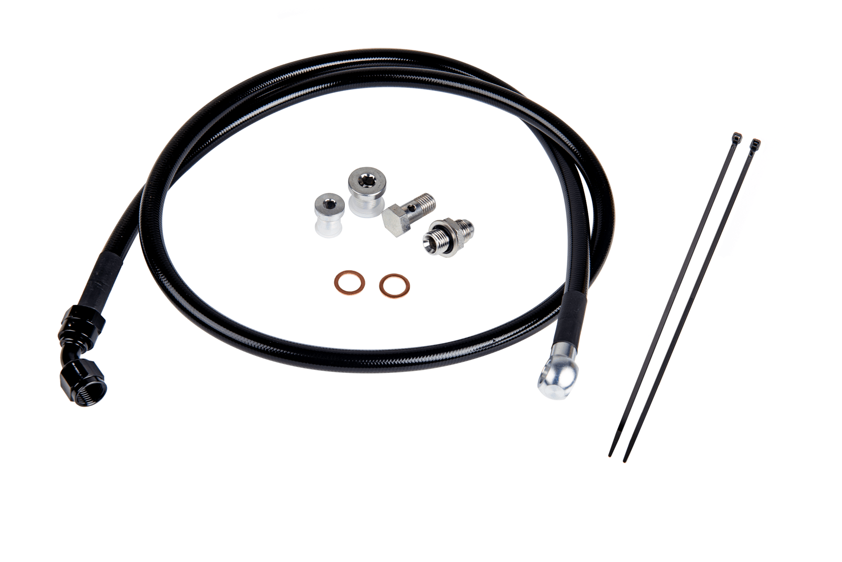 2001-2016 Duramax 6.6L Remote Turbo Oil Feed Line Kit (FPE-DTFL-0116) - Fleece Performance