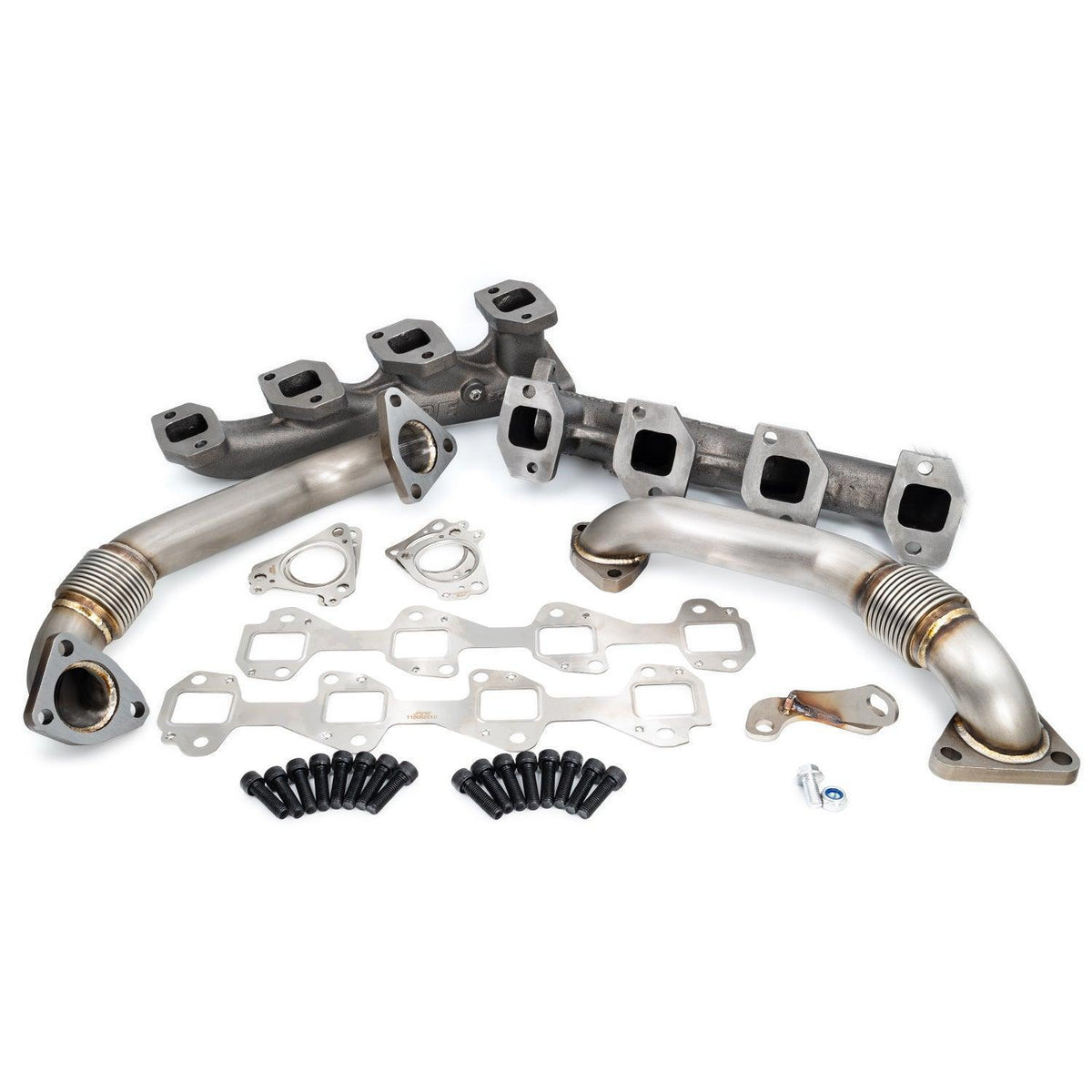 2001-2024 Duramax High-Flow Exhaust Manifold w/ Up-Pipes (116111035) - Pacific Performance Engineering