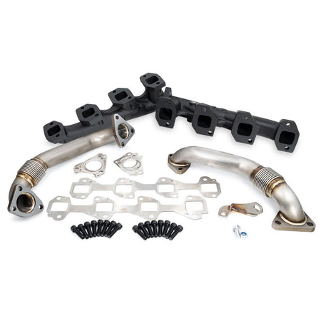 2001-2024 Duramax High-Flow Exhaust Manifold w/ Up-Pipes (116111035) - Pacific Performance Engineering