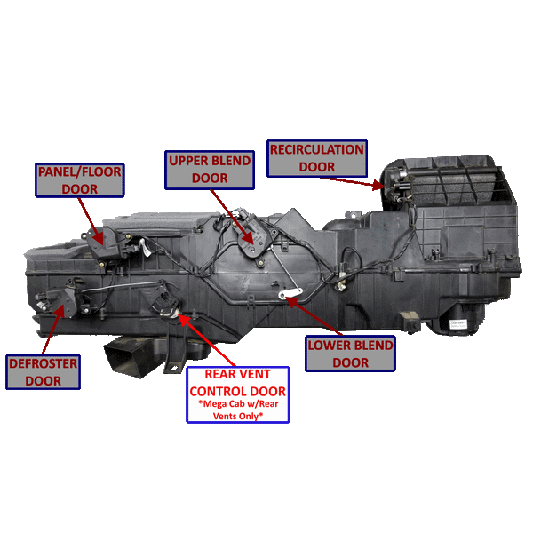 2002-2009 Cummins 5.9L/6.7L 3rd Gen Intermediate Cam Gear Mega Cab - Rear Vent Only (DT-MC-ICG) - Blend Door USA