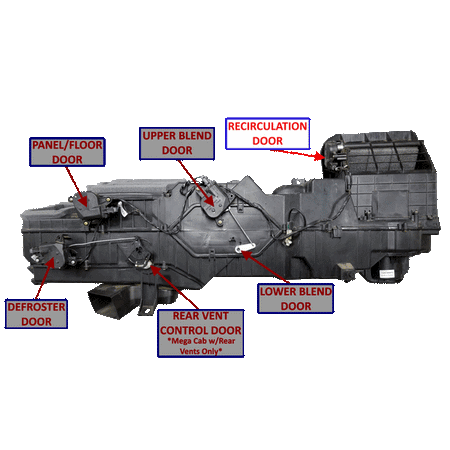 2002-2009 Cummins 5.9L/6.7L 3rd Gen Recirculation Door (DT-3962-Y) - Blend Door USA