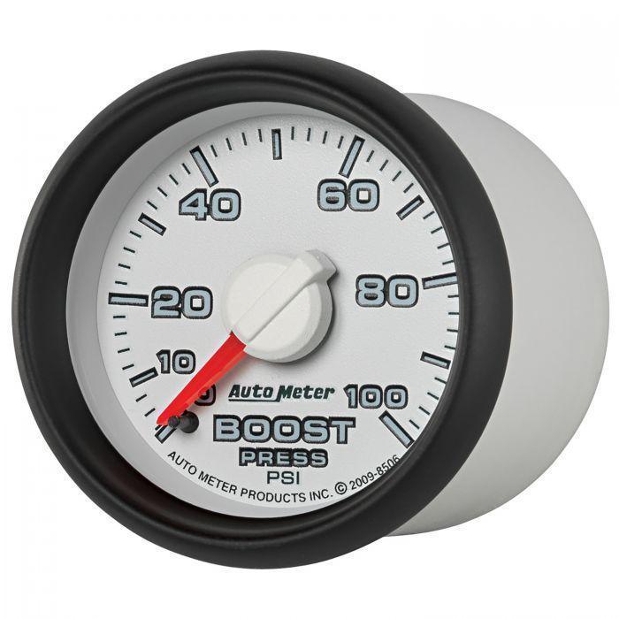 2003-2009 Cummins 5.9L/6.7L 2 1/16" Mechanical Boost Gauge 0-100 PSI (8506) - AutoMeter