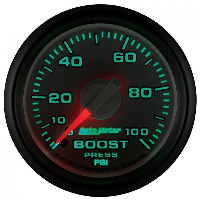 2003-2009 Cummins 5.9L/6.7L 2 1/16" Mechanical Boost Gauge 0-100 PSI (8506) - AutoMeter