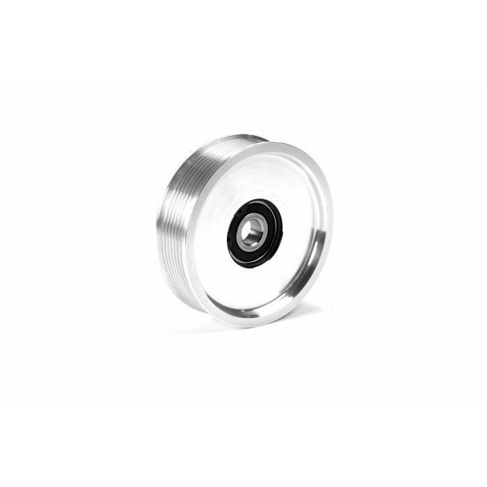 2003-2018 Cummins 5.9L/6.7L Upper Fan Pulley Idler Bare Aluminium Finish (FPE-34657-AL) - Fleece Performance