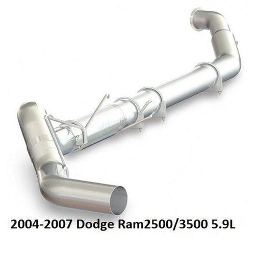 2004-2007 Cummins 5.9L P1 5" P Series Turbo-back Race Exhaust System w/ Muffler (S61160P)