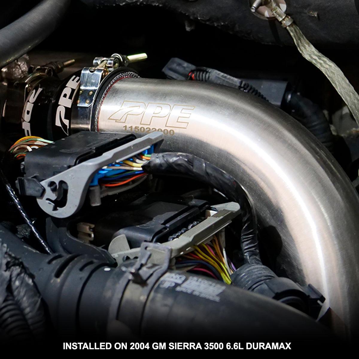 2004.5-2010 Duramax Hot Side Intercooler Charge Pipe 3" Stainless Steel (115022000) - Pacific Performance Engineering