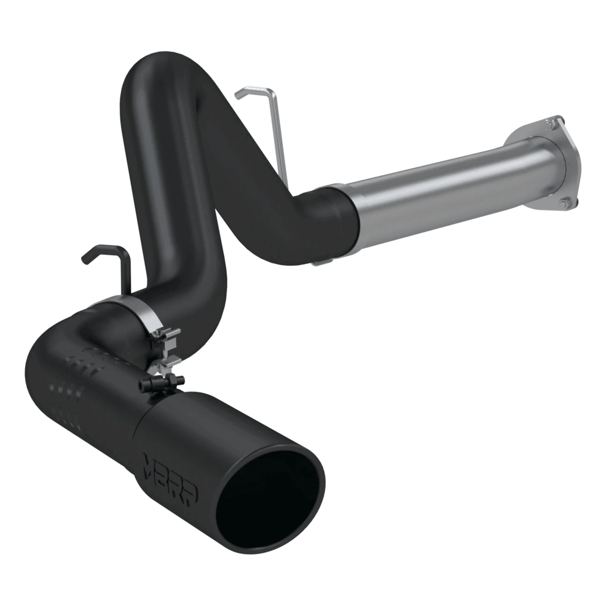 2007-2010 Duramax LMM Black Coated 4" DPF Back Exhaust (S6026BLK) - MBRP