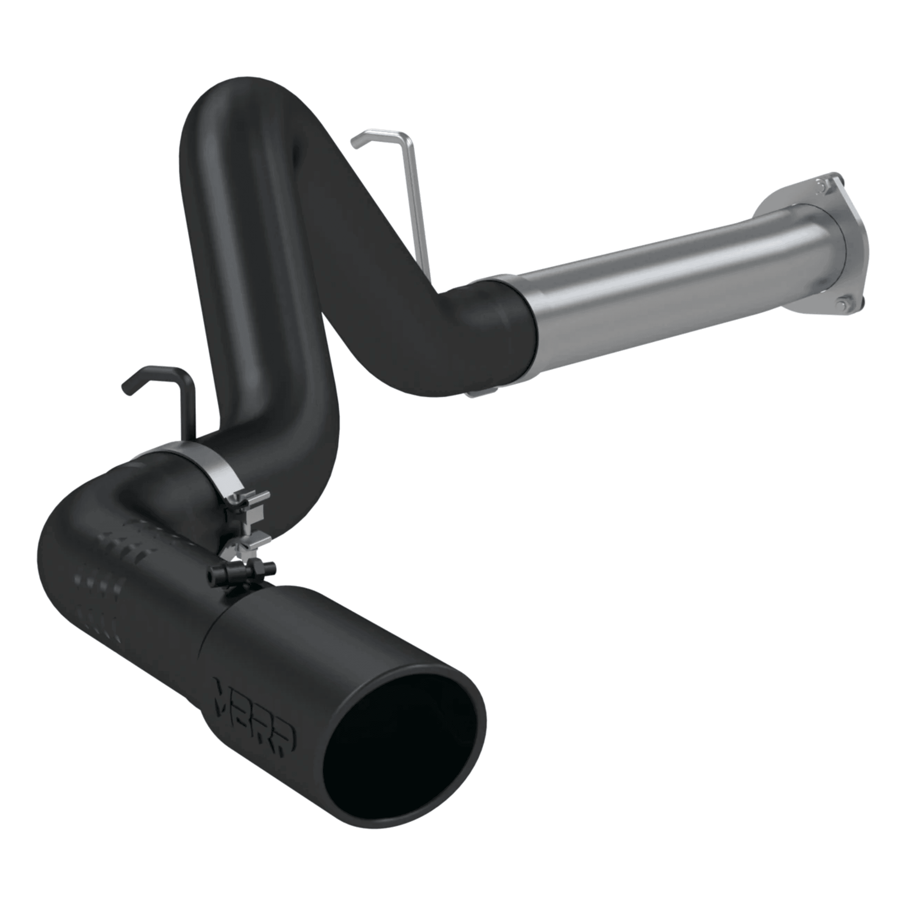 2007-2010 Duramax LMM Black Coated 4" DPF Back Exhaust (S6026BLK) - MBRP