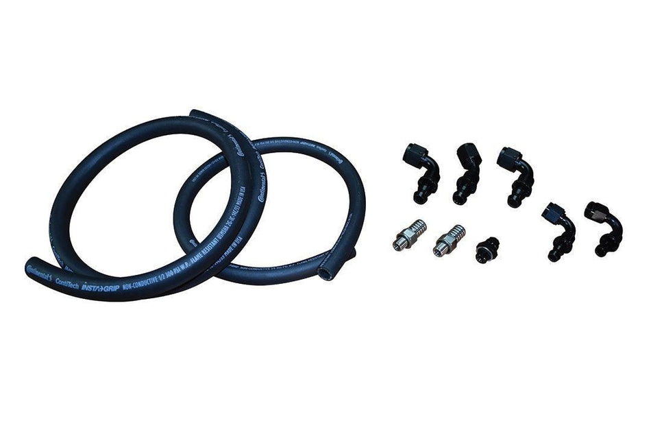 2007.5-2009 Cummins 6.7L Fuel Distribution Block Hose and Fitting Kit (FPE-FFD-RF-HF-KIT-3G-67) - Fleece Performance