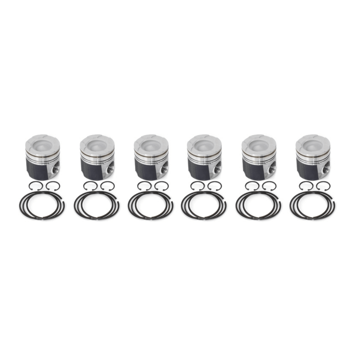 2007.5-2018 Cummins 6.7L Industrial Injection Drop-In Piston Kit (PDM-3732FCC.020) - Industrial Injection