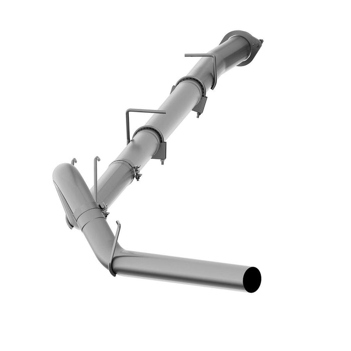 2008-2010 Powerstroke 6.4L P1 4" Downpipe Back Exhaust System - No Muffler (C6254PLM)