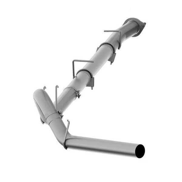 2008-2010 Powerstroke 6.4L P1 4" SLM Series Downpipe Back Exhaust System - No Muffler (C6254SLM)