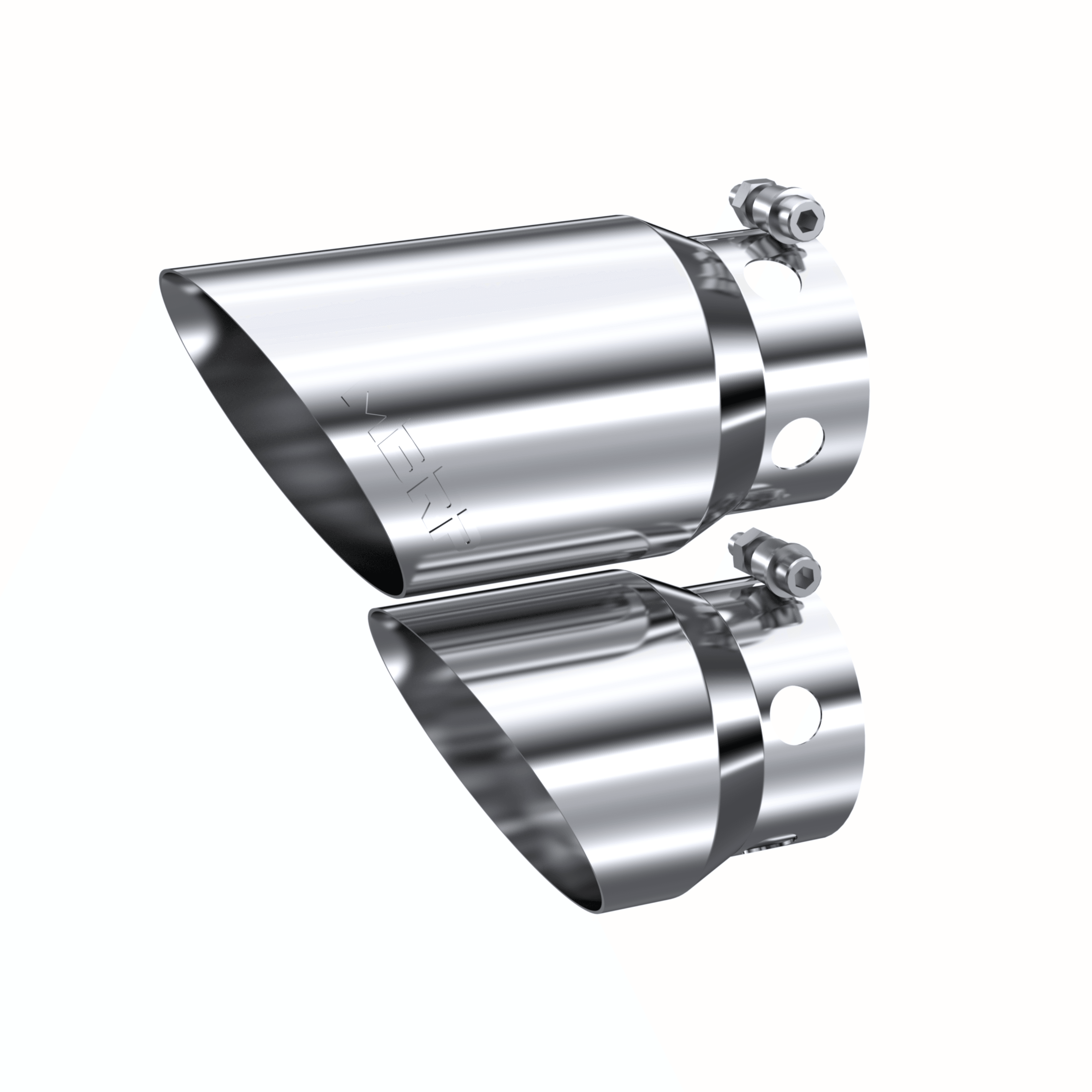 2008-2017 Powerstroke 6.7L Polished Stainless Steel Exhaust Tip Cover Set 4" x 5" (T5111) - MBRP