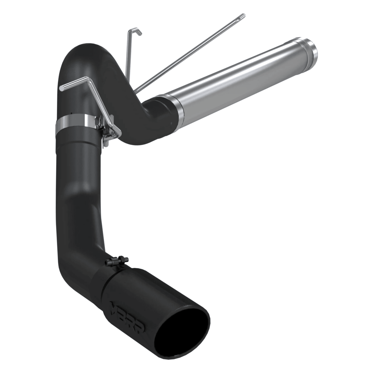 2010-2012 Cummins 6.7L Black Coated 4" DPF Back Exhaust (S6130BLK) - MBRP