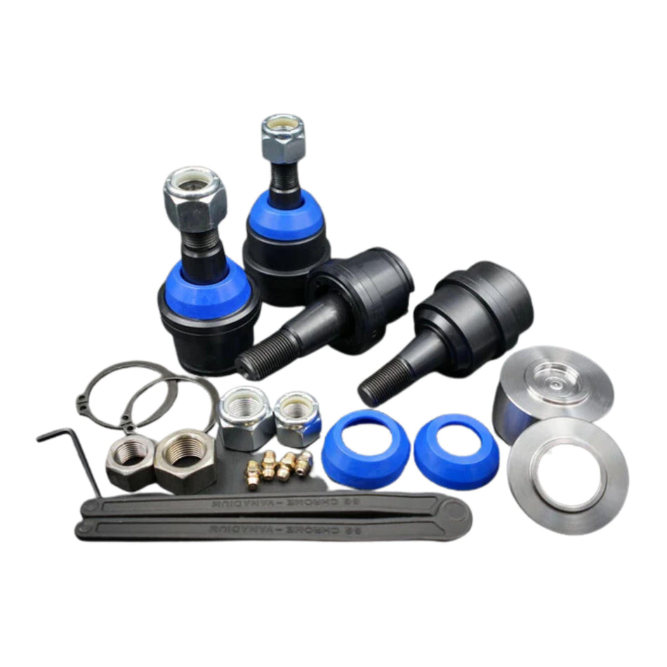 2010-2013 Cummins 6.7L Set of 4 Oversized Upper and Lower Ball Joint Kit (7467L.1-7460.1-KIT) - EMF Ball Joints