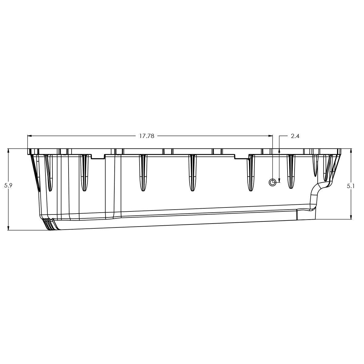 2020-2022 Powerstroke 6.7L HD 10R140 Aluminum Transmission Pan (328053300) - Pacific Performance Engineering