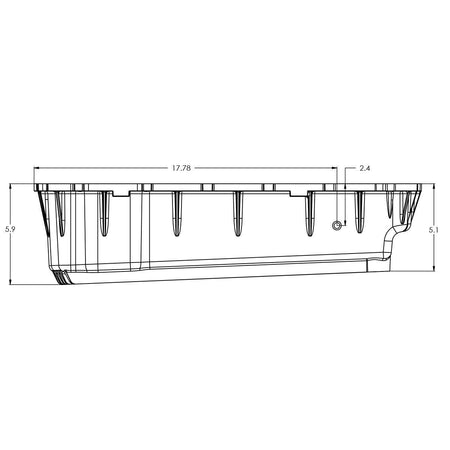 2020-2022 Powerstroke 6.7L HD 10R140 Aluminum Transmission Pan (328053300) - Pacific Performance Engineering