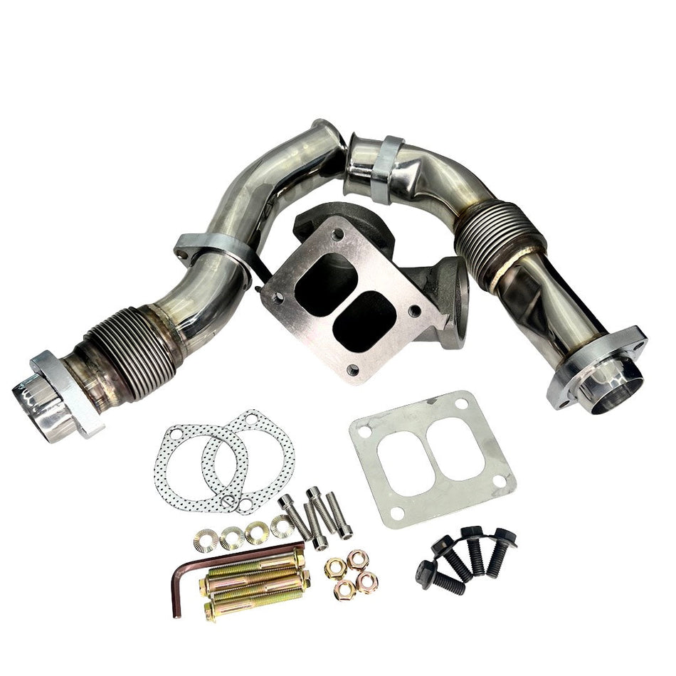 1994-1998 Powerstroke 7.3L ODAWGS OBS Bellowed Up Pipes (301087)