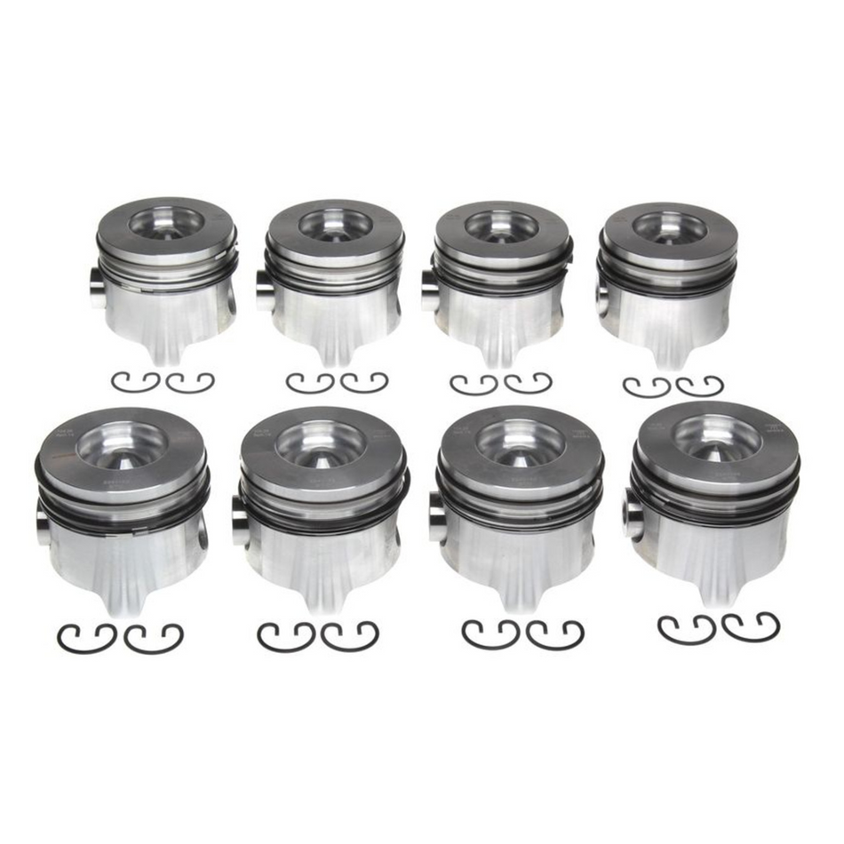 1994-2002 Powerstroke 7.3L Mahle Set of 8 Pistons w/ Rings - .030 (224-3163WR.030)