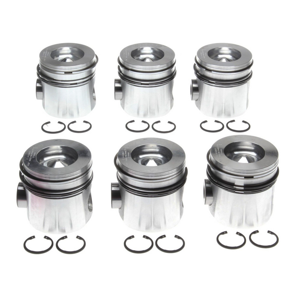 1998.5-2002 Cummins 5.9L Mahle Set of 6 Pistons w/ Rings - .040 (224-3355WR.040)