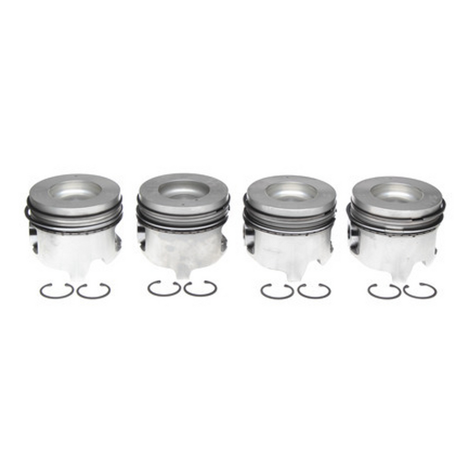 2001-2005 Duramax LB7/LLY Mahle Set of 4 Pistons w/ Rings Left Bank - Standard (224-3451WR)