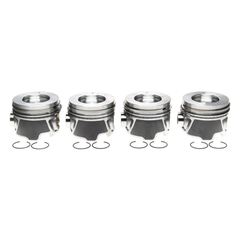 2006-2010 Duramax LLY/LBZ/LMM Mahle Set of 4 Pistons w/ Rings Left Bank - .040 (224-3709WR.040)