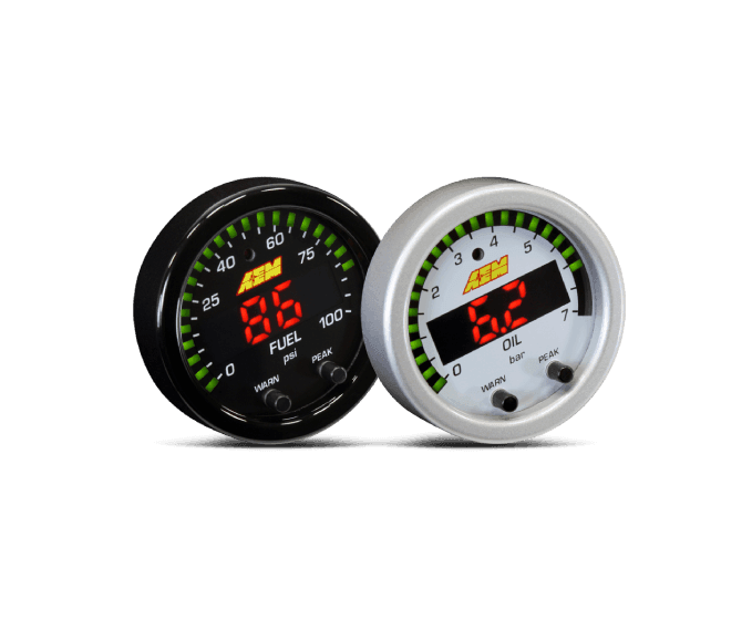 AEM X-Series Oil/Fuel Pressure Gauge (30-0301/30-0307) - AEM Electronics