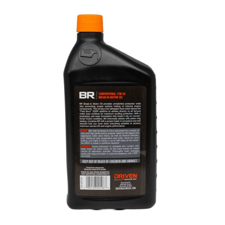 Driven Racing Oil BR 15W-50 Conventional Break-In Oil (00106) - Driven Racing Oil