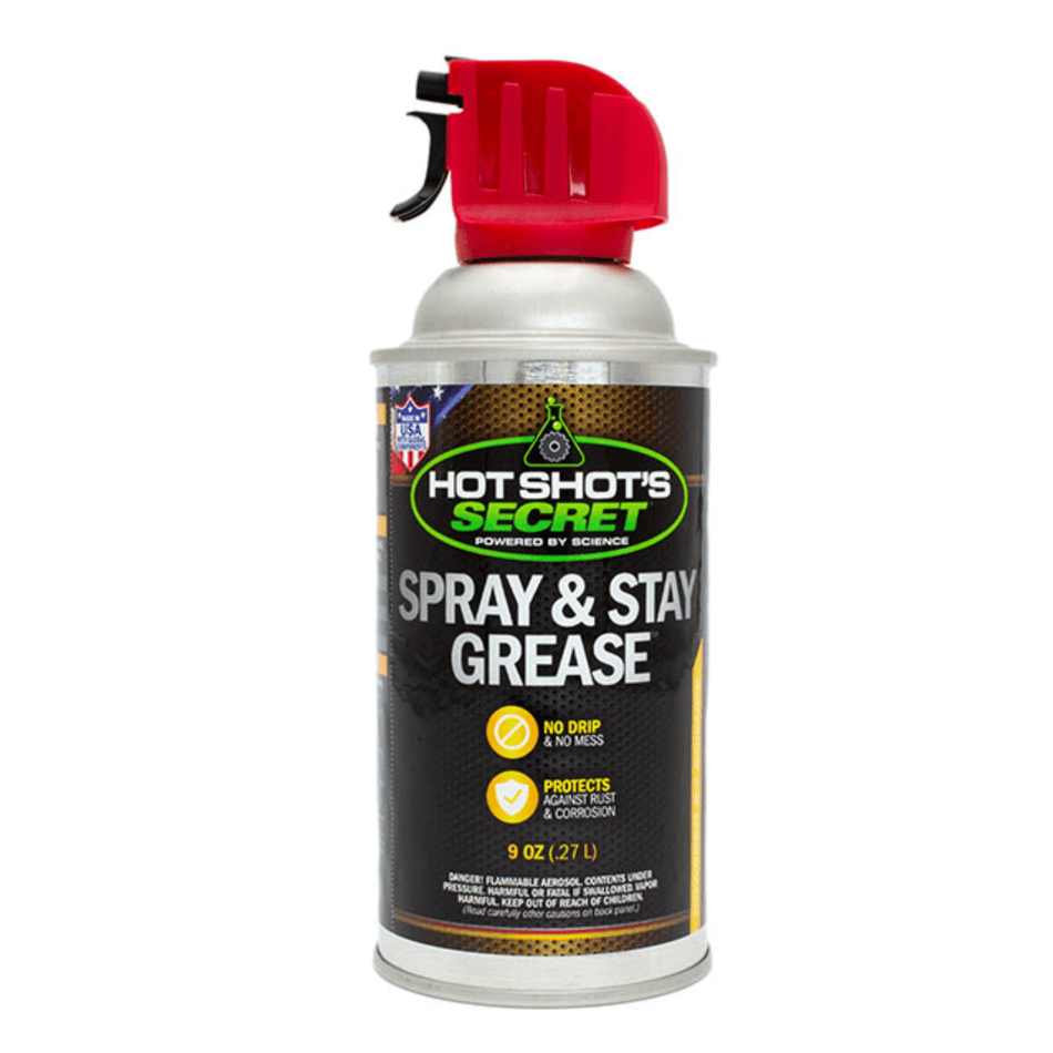 Hot Shots Secret Spray & Stay Grease Lubricant (HSSSAS9OZ) - Hot Shot's Secret