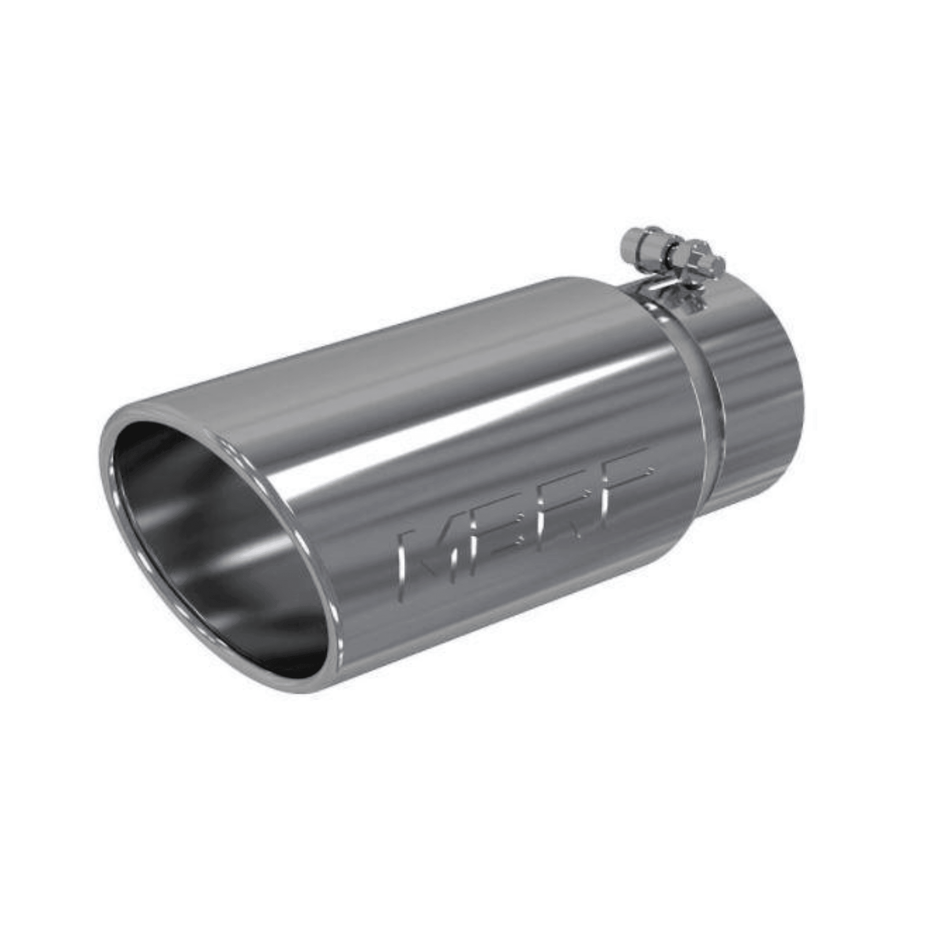 Universal Angled Rolled End Polished Stainless Steel Exhaust Tip 4" x 5" x 12" (T5051) - MBRP