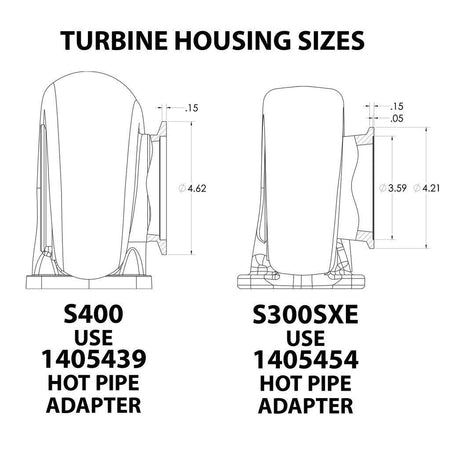 Universal S300SX-E to T6 Turbo Hot Pipe Adapter (1405454) - BD Diesel